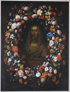 Leopold van Oostenrijk in bloemenkrans